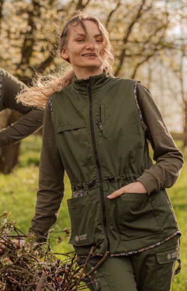 Dvipusė liemenė (kišenės įrankiams, reguliuojamas juosmuo)