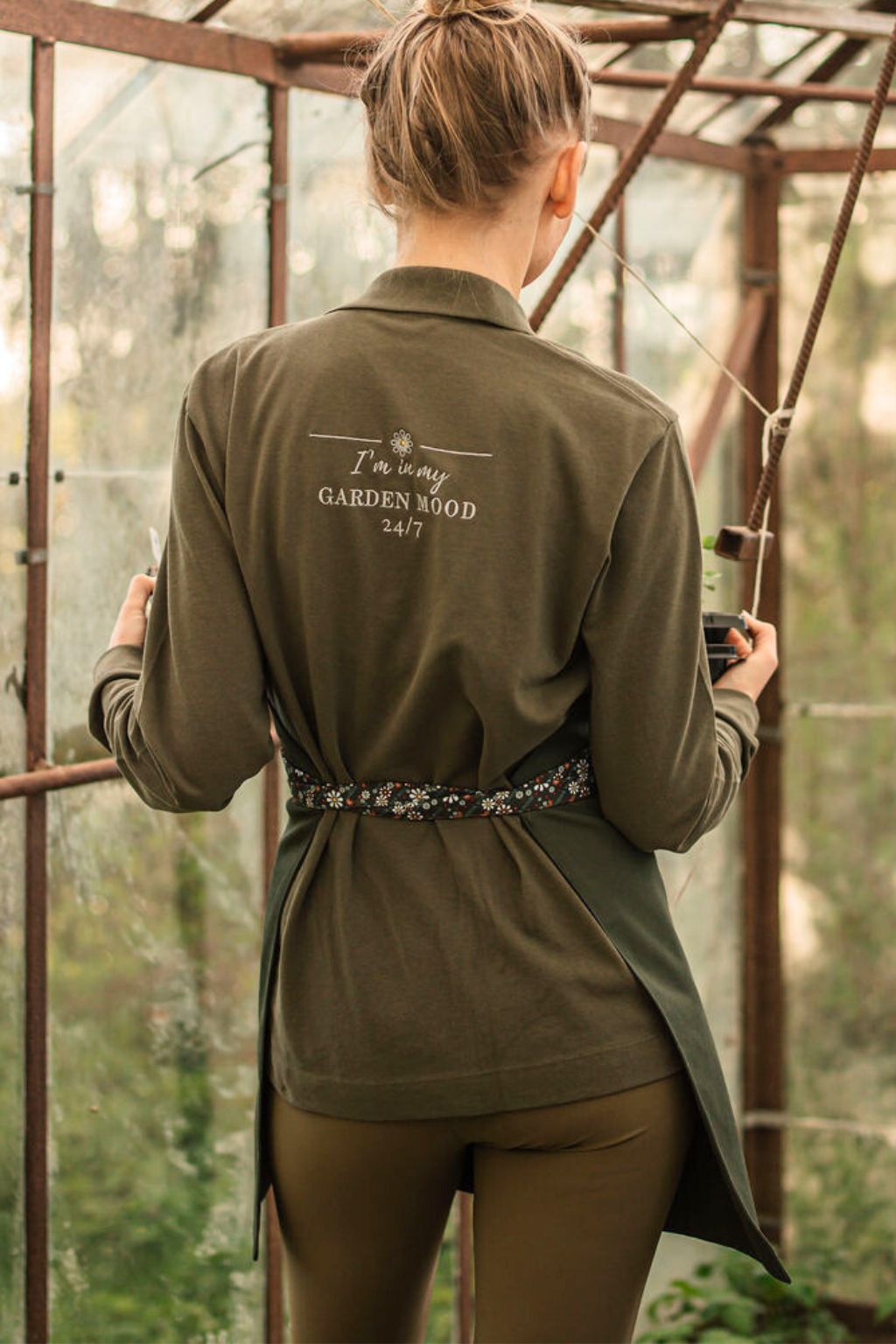 Marškinėliai (ilgos rankovės, unisex) "Garden Mood 24/7"