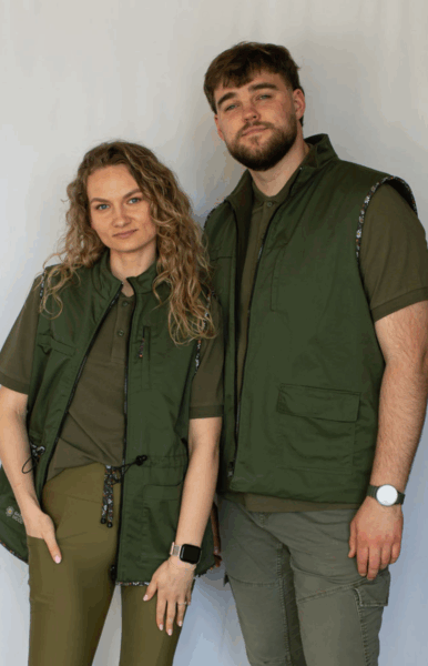 Komplektas "Šeimyna" (vyriška ir moteriška liemenės)